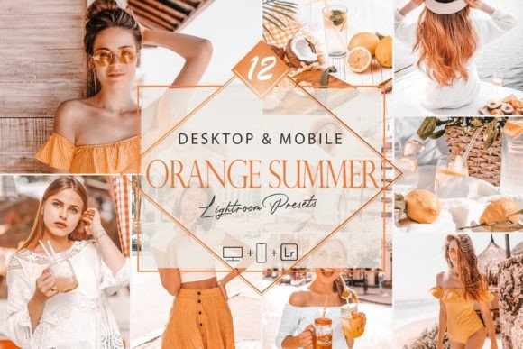 Download 12 Orange Summer Lightroom Presets - Presets Collection