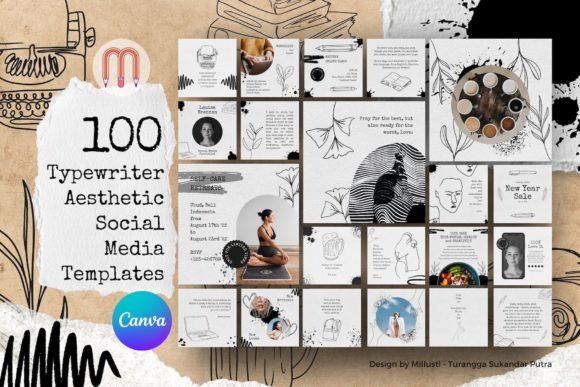 Download 100 Typewriter Canva Instagram Template - Instagram Collection